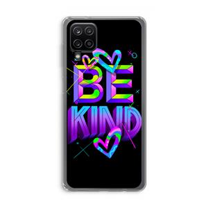 CaseCompany Be Kind: Samsung Galaxy A12 Transparant Hoesje