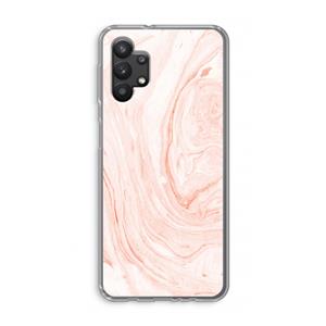CaseCompany Peach bath: Samsung Galaxy A32 5G Transparant Hoesje