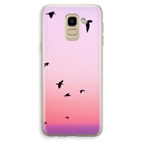 CaseCompany Fly away: Samsung Galaxy J6 (2018) Transparant Hoesje