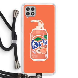 CaseCompany S(peach)less: Samsung Galaxy A22 4G Transparant Hoesje met koord