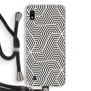 CaseCompany Magic pattern: Samsung Galaxy A10 Transparant Hoesje met koord