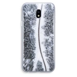 CaseCompany Snøfall: Samsung Galaxy J3 (2017) Transparant Hoesje