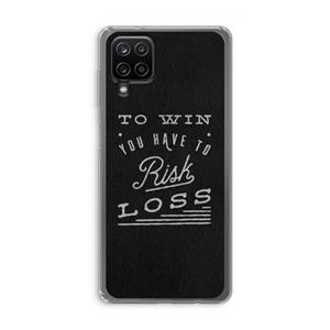 CaseCompany Risk loss: Samsung Galaxy A12 Transparant Hoesje