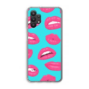 CaseCompany Bite my lip: Samsung Galaxy A32 5G Transparant Hoesje