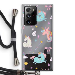 CaseCompany Fantasiewereld: Samsung Galaxy Note 20 Ultra / Note 20 Ultra 5G Transparant Hoesje met koord