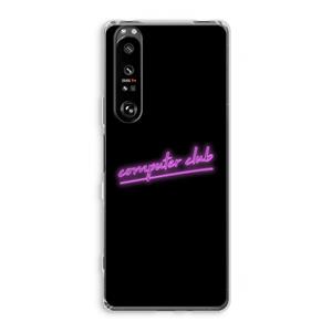 CaseCompany Vice Black: Sony Xperia 1 III Transparant Hoesje