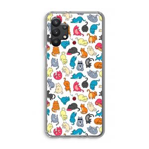 CaseCompany Kleurrijke katten: Samsung Galaxy A32 5G Transparant Hoesje