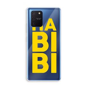 CaseCompany Habibi Blue: Samsung Galaxy Note 10 Lite Transparant Hoesje