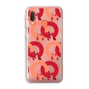 CaseCompany Dogs: Samsung Galaxy A20e Transparant Hoesje