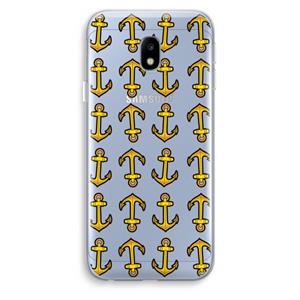 CaseCompany Musketon Anchor: Samsung Galaxy J3 (2017) Transparant Hoesje
