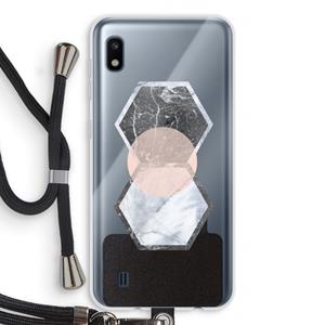CaseCompany Creatieve toets: Samsung Galaxy A10 Transparant Hoesje met koord