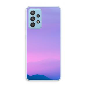 CaseCompany Sunset pastel: Samsung Galaxy A73 Transparant Hoesje