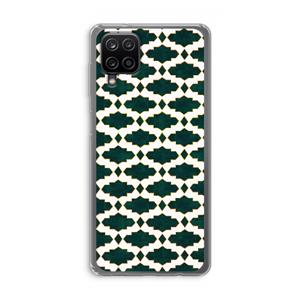 CaseCompany Moroccan tiles: Samsung Galaxy A12 Transparant Hoesje