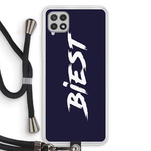 CaseCompany Biest: Samsung Galaxy A22 4G Transparant Hoesje met koord