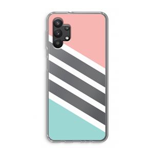 CaseCompany Strepen pastel: Samsung Galaxy A32 5G Transparant Hoesje