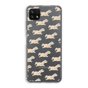 CaseCompany Ponys: Samsung Galaxy A22 5G Transparant Hoesje