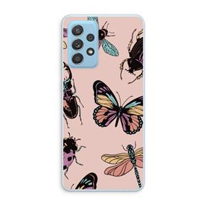 CaseCompany Tiny Bugs: Samsung Galaxy A73 Transparant Hoesje