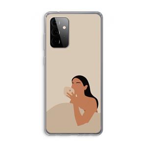 CaseCompany Fresh coffee: Samsung Galaxy A72 Transparant Hoesje