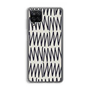 CaseCompany Marrakech Zigzag: Samsung Galaxy A12 Transparant Hoesje