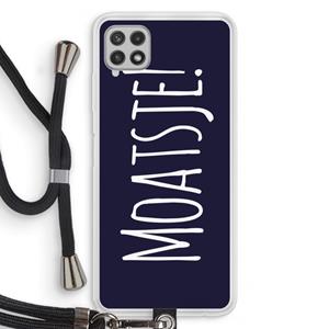CaseCompany Moatsje!: Samsung Galaxy A22 4G Transparant Hoesje met koord
