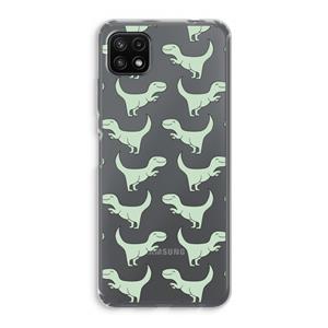 CaseCompany Dinos: Samsung Galaxy A22 5G Transparant Hoesje
