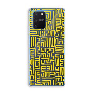 CaseCompany Majorelle Blue Print: Samsung Galaxy Note 10 Lite Transparant Hoesje