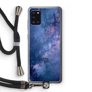 CaseCompany Nebula: Samsung Galaxy A31 Transparant Hoesje met koord