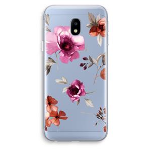 CaseCompany Geschilderde bloemen: Samsung Galaxy J3 (2017) Transparant Hoesje