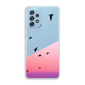 CaseCompany Fly away: Samsung Galaxy A73 Transparant Hoesje