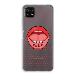CaseCompany Yolo Denise: Samsung Galaxy A22 5G Transparant Hoesje