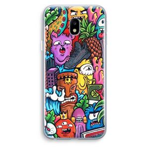 CaseCompany Vexx Mixtape: Samsung Galaxy J3 (2017) Transparant Hoesje