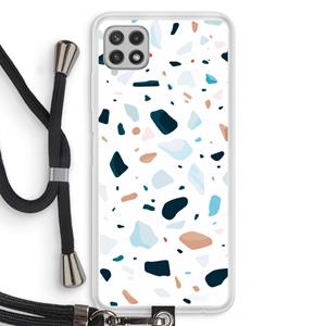 CaseCompany Terrazzo N°13: Samsung Galaxy A22 4G Transparant Hoesje met koord