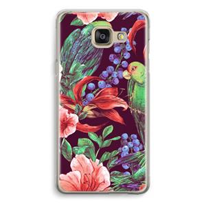 CaseCompany Papegaaien: Samsung Galaxy A5 (2016) Transparant Hoesje