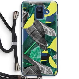 CaseCompany Fantasie jungle: Samsung Galaxy A6 (2018) Transparant Hoesje met koord