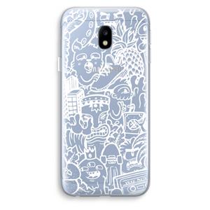 CaseCompany Vexx Mixtape #2: Samsung Galaxy J3 (2017) Transparant Hoesje