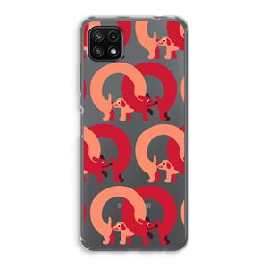 CaseCompany Dogs: Samsung Galaxy A22 5G Transparant Hoesje