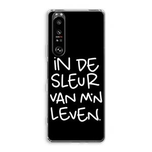 CaseCompany De Sleur: Sony Xperia 1 III Transparant Hoesje