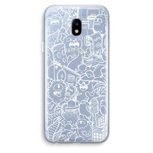CaseCompany Vexx City #2: Samsung Galaxy J3 (2017) Transparant Hoesje