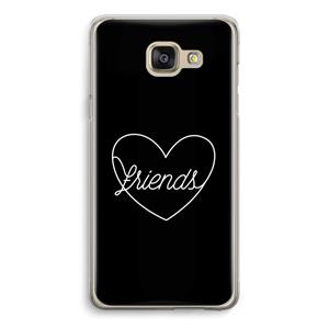 CaseCompany Friends heart black: Samsung Galaxy A5 (2016) Transparant Hoesje
