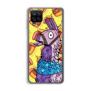 CaseCompany Loot Burger: Samsung Galaxy A12 Transparant Hoesje