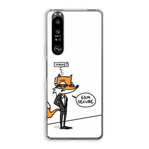 CaseCompany GSM secure: Sony Xperia 1 III Transparant Hoesje