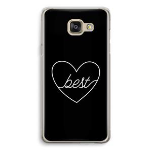 CaseCompany Best heart black: Samsung Galaxy A5 (2016) Transparant Hoesje