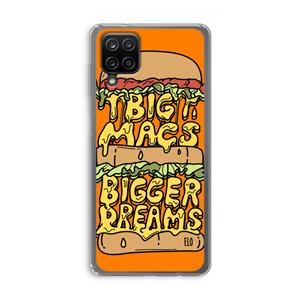 CaseCompany Big Macs Bigger Dreams: Samsung Galaxy A12 Transparant Hoesje