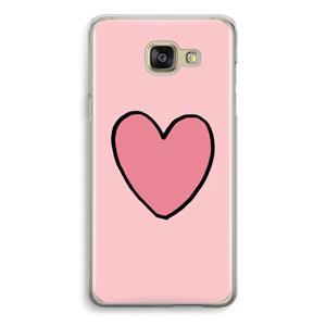CaseCompany Hartje: Samsung Galaxy A5 (2016) Transparant Hoesje