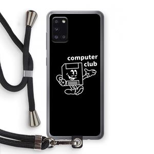 CaseCompany Floppyhead: Samsung Galaxy A31 Transparant Hoesje met koord