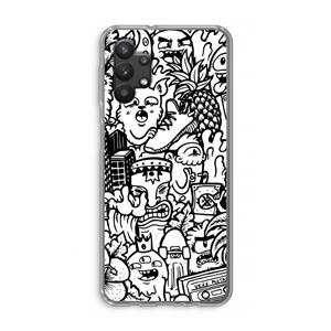 CaseCompany Vexx Mixtape #2: Samsung Galaxy A32 5G Transparant Hoesje