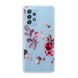 CaseCompany Mooie bloemen: Samsung Galaxy A73 Transparant Hoesje