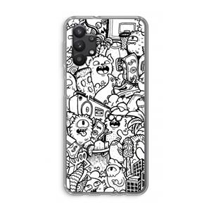 CaseCompany Vexx City #2: Samsung Galaxy A32 5G Transparant Hoesje