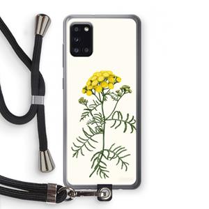 CaseCompany Tansy: Samsung Galaxy A31 Transparant Hoesje met koord