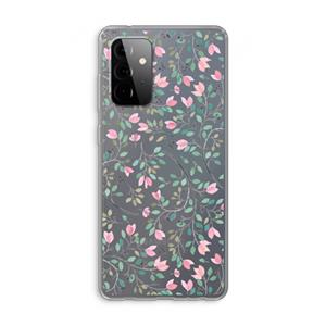 CaseCompany Sierlijke bloemen: Samsung Galaxy A72 Transparant Hoesje